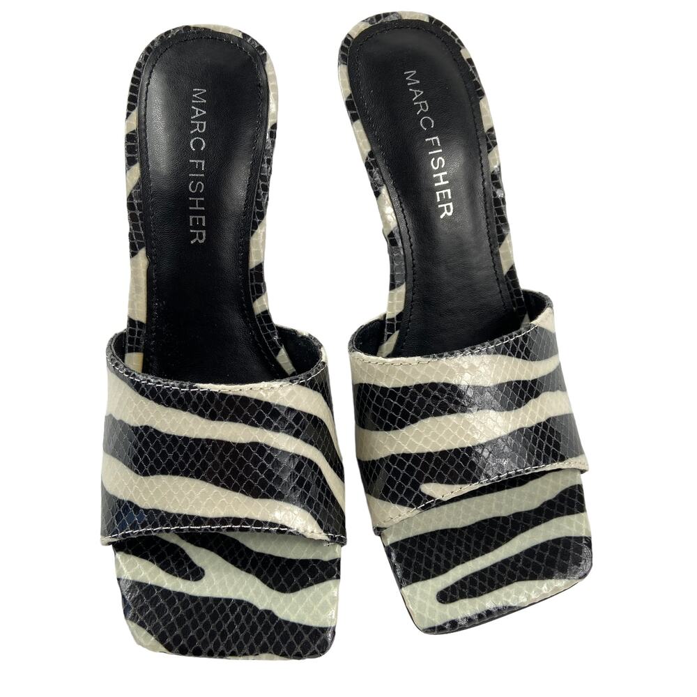 Marc Fisher Sloane Dress Heels Square Toe Sandals Women's Size 5 - Picture 3 of 6